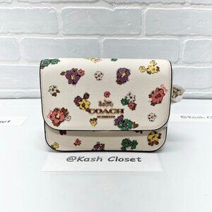 Coach Mini Brynn Crossbody With Spaced Floral Field Print Gold Chalk Multi
